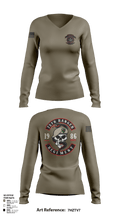 Green Beret 87463289 Women's Long Sleeve V-neck Shirt - 123