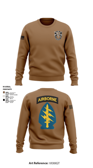 Crew Neck Sweatshirt, 20th group, Army, Teamtime, Team time, sublimation, custom sports apparel, team uniforms, spirit wear, spiritwear, sports uniforms, custom shirts, team store, custom team store, fundraiser sports, apparel fundraiser