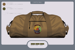 Duffle Bag, Chimera Company, Army, Teamtime, Team time, sublimation, custom sports apparel, team uniforms, spirit wear, spiritwear, sports uniforms, custom shirts, team store, custom team store, fundraiser sports, apparel fundraiser