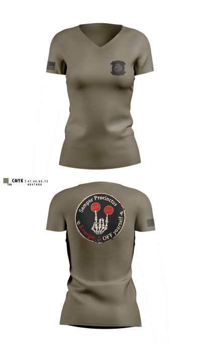Mals-26 40140033 Women's Short Sleeve V-neck Shirt - 2