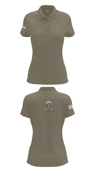 Womens Short Sleeve Performance Polo, 1/149th BCO INF REG 3rd PLT, Army, Teamtime, Team time, sublimation, custom sports apparel, team uniforms, spirit wear, spiritwear, sports uniforms, custom shirts, team store, custom team store, fundraiser sports, apparel fundraiser