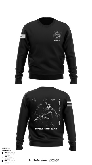 Crew Neck Sweatshirt, USANEC- Camp Zama, 78th Signal Battalion, Army, Teamtime, Team time, sublimation, custom sports apparel, team uniforms, spirit wear, spiritwear, sports uniforms, custom shirts, team store, custom team store, fundraiser sports, apparel fundraiser