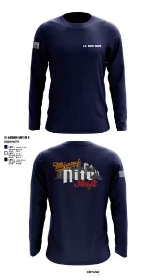 Long Sleeve Performance Shirt, Air Station Miami, Coast Guard, Teamtime, Team time, sublimation, custom sports apparel, team uniforms, spirit wear, spiritwear, sports uniforms, custom shirts, team store, custom team store, fundraiser sports, apparel fundraiser