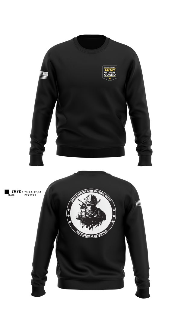 Crew Neck Sweatshirt, Recruiting & Retention, National Guard, Teamtime, Team time, sublimation, custom sports apparel, team uniforms, spirit wear, spiritwear, sports uniforms, custom shirts, team store, custom team store, fundraiser sports, apparel fundraiser