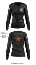 Domestic violence intervention division, 77252950 Women's Long Sleeve V-neck Shirt - 3
