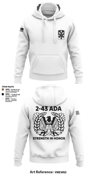 Hoodie, 2/43 ADA, Army, Teamtime, Team time, sublimation, custom sports apparel, team uniforms, spirit wear, spiritwear, sports uniforms, custom shirts, team store, custom team store, fundraiser sports, apparel fundraiser