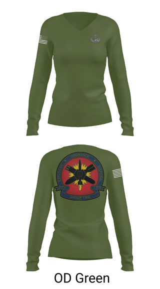 Womens Long Sleeve Vneck Shirt, EODMU 2, , Teamtime, Team time, sublimation, custom sports apparel, team uniforms, spirit wear, spiritwear, sports uniforms, custom shirts, team store, custom team store, fundraiser sports, apparel fundraiser