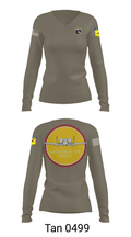 442D FW 35089467 Women's Long Sleeve V-neck Shirt - 77