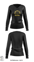 Galena High School Volleyball 10912508 Women's Long Sleeve V-neck Shirt - 3