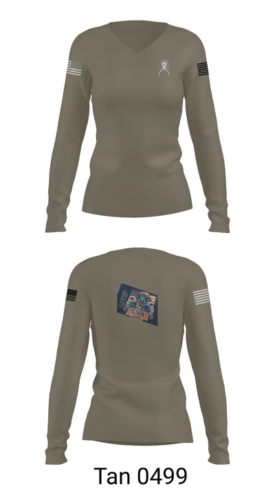 TITAN BN 10830522 Women's Long Sleeve V-neck Shirt - 77
