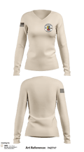 Fort moore 23614259 Women's Long Sleeve V-neck Shirt - 102