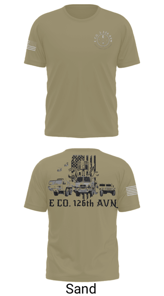 Short Sleeve Performance Shirt, B Co. 1-126AVN, Army, Teamtime, Team time, sublimation, custom sports apparel, team uniforms, spirit wear, spiritwear, sports uniforms, custom shirts, team store, custom team store, fundraiser sports, apparel fundraiser