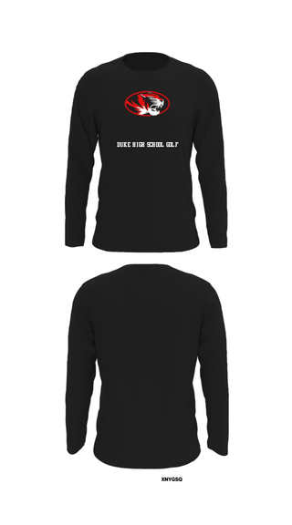 Long Sleeve Performance Shirt, Duke High School Golf, Golf, Teamtime, Team time, sublimation, custom sports apparel, team uniforms, spirit wear, spiritwear, sports uniforms, custom shirts, team store, custom team store, fundraiser sports, apparel fundraiser