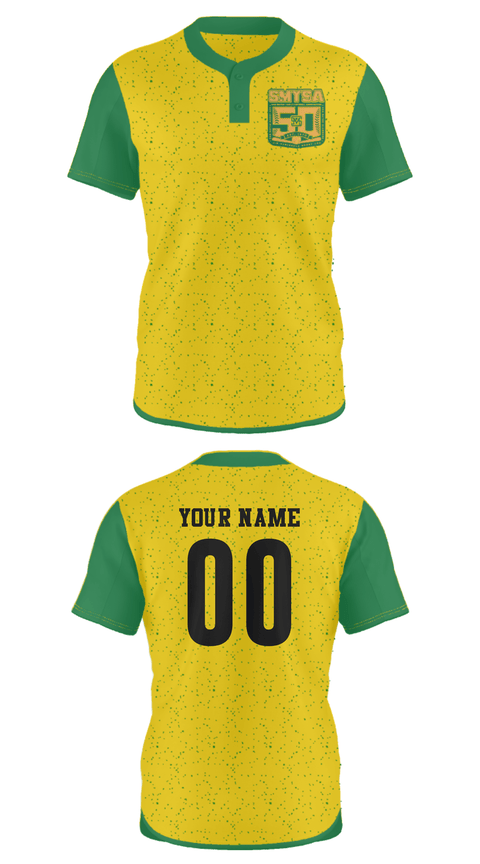 Two Button Softball Jersey, San Mateo Youth Softball Association, Softball, Teamtime, Team time, sublimation, custom sports apparel, team uniforms, spirit wear, spiritwear, sports uniforms, custom shirts, team store, custom team store, fundraiser sports, apparel fundraiser