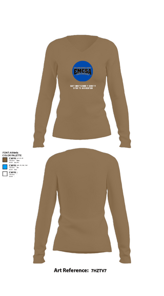 Women's Long Sleeve Vneck Shirt, East Montgomery County Sports Association, Spirit Store, Teamtime, Team time, sublimation, custom sports apparel, team uniforms, spirit wear, spiritwear, sports uniforms, custom shirts, team store, custom team store, fundraiser sports, apparel fundraiser