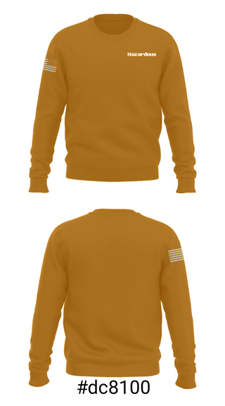 Crew Neck Sweatshirt, Hazardous, , Teamtime, Team time, sublimation, custom sports apparel, team uniforms, spirit wear, spiritwear, sports uniforms, custom shirts, team store, custom team store, fundraiser sports, apparel fundraiser