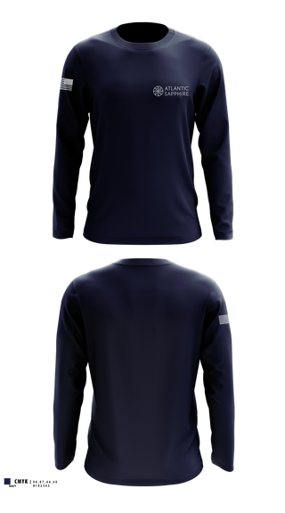 Long Sleeve Performance Shirt, Atlantic Sapphire, Army, Teamtime, Team time, sublimation, custom sports apparel, team uniforms, spirit wear, spiritwear, sports uniforms, custom shirts, team store, custom team store, fundraiser sports, apparel fundraiser