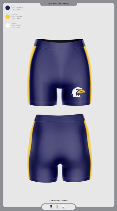 Liberty North High School Wrestling 88042593 Men's Compression Shorts - 1