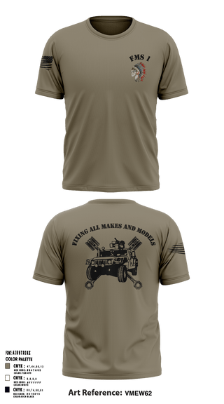 Short Sleeve Performance Shirt, FMS 1, OKARNG, , Teamtime, Team time, sublimation, custom sports apparel, team uniforms, spirit wear, spiritwear, sports uniforms, custom shirts, team store, custom team store, fundraiser sports, apparel fundraiser