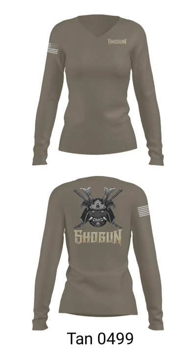 Shogun 7265480 Women's Long Sleeve V-neck Shirt - 77