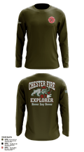 Chester fire explorers 87752590 Long Sleeve Performance Polo - 1