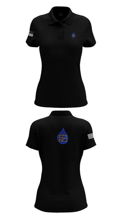 JIMMORES MECHANICAL LLC 82440008 Women's Short Sleeve Performance Polo  - 36
