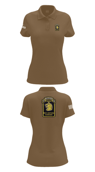 Womens Short Sleeve Performance Polo, Wolfhounds, Army, Teamtime, Team time, sublimation, custom sports apparel, team uniforms, spirit wear, spiritwear, sports uniforms, custom shirts, team store, custom team store, fundraiser sports, apparel fundraiser