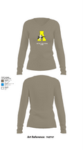 Airport High School Cheer 33792869 Women's Long Sleeve V-neck Shirt - 28