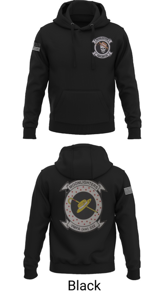 Hoodie, VMFA-332 The Moonlighters, Marines, Teamtime, Team time, sublimation, custom sports apparel, team uniforms, spirit wear, spiritwear, sports uniforms, custom shirts, team store, custom team store, fundraiser sports, apparel fundraiser