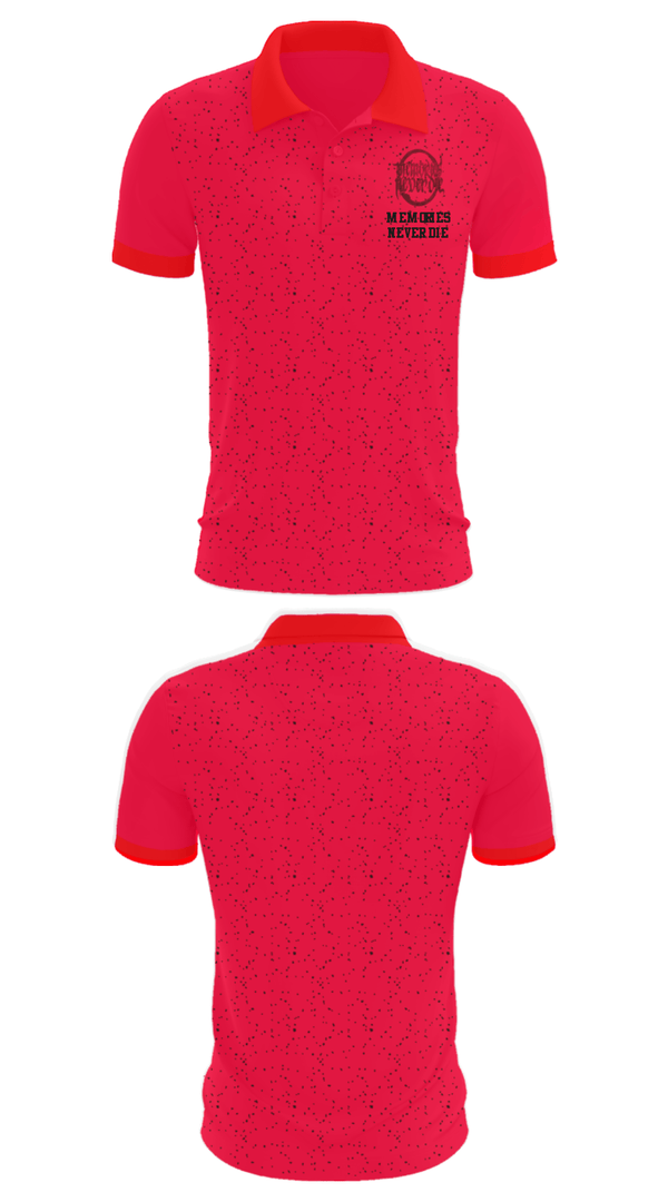 Short Sleeve Performance Polo, Memories Never Die, , Teamtime, Team time, sublimation, custom sports apparel, team uniforms, spirit wear, spiritwear, sports uniforms, custom shirts, team store, custom team store, fundraiser sports, apparel fundraiser