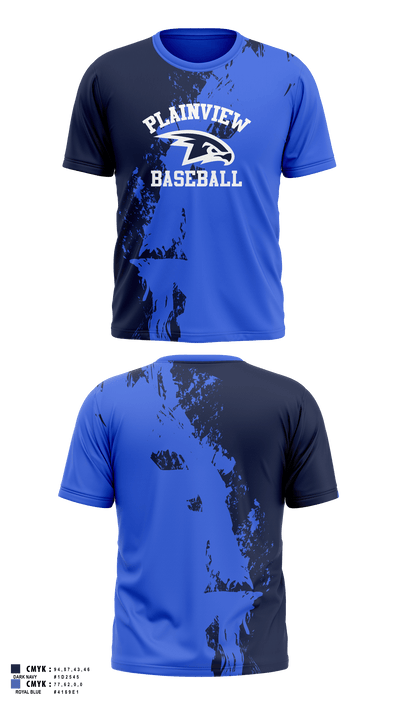 Plainview Little League 37284213 Short Sleeve Performance Shirt - 20