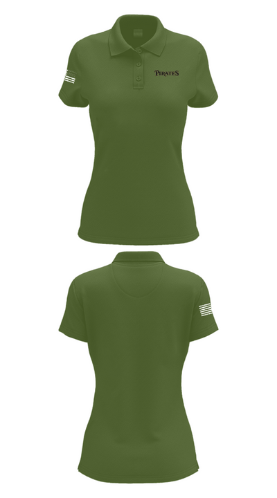 Los Angeles Pirates 34653306 Women's Short Sleeve Performance Polo  - 22