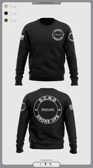 Crew Neck Sweatshirt, D.C.N.O, Marines, Teamtime, Team time, sublimation, custom sports apparel, team uniforms, spirit wear, spiritwear, sports uniforms, custom shirts, team store, custom team store, fundraiser sports, apparel fundraiser
