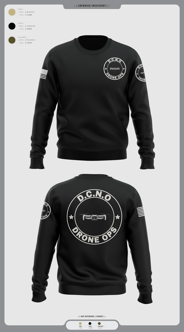 Crew Neck Sweatshirt, D.C.N.O, Marines, Teamtime, Team time, sublimation, custom sports apparel, team uniforms, spirit wear, spiritwear, sports uniforms, custom shirts, team store, custom team store, fundraiser sports, apparel fundraiser