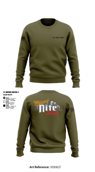 Crew Neck Sweatshirt, Air Station Miami, Coast Guard, Teamtime, Team time, sublimation, custom sports apparel, team uniforms, spirit wear, spiritwear, sports uniforms, custom shirts, team store, custom team store, fundraiser sports, apparel fundraiser