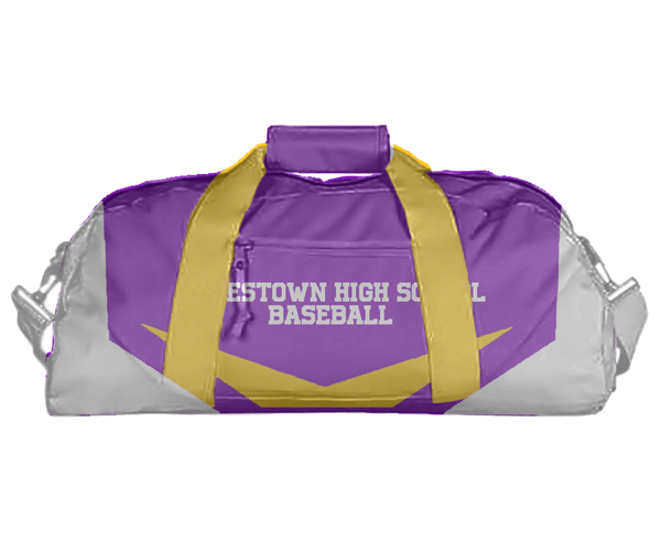 Duffle Bag, Jamestown High School Baseball, Baseball, Teamtime, Team time, sublimation, custom sports apparel, team uniforms, spirit wear, spiritwear, sports uniforms, custom shirts, team store, custom team store, fundraiser sports, apparel fundraiser