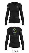 Crabtree Plumbing & Piping 20827864 Women's Long Sleeve V-neck Shirt - 35