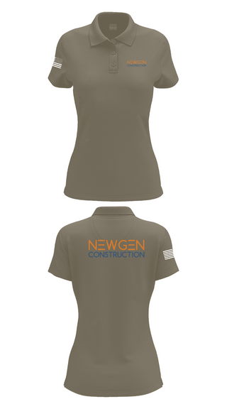 Womens Short Sleeve Performance Polo, Newgen Constrction, , Teamtime, Team time, sublimation, custom sports apparel, team uniforms, spirit wear, spiritwear, sports uniforms, custom shirts, team store, custom team store, fundraiser sports, apparel fundraiser