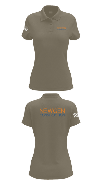 Newgen Constrction 18820013 Women's Short Sleeve Performance Polo  - 34