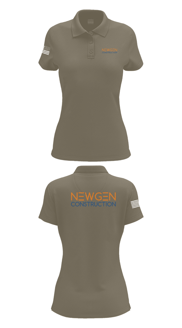 Womens Short Sleeve Performance Polo, Newgen Constrction, , Teamtime, Team time, sublimation, custom sports apparel, team uniforms, spirit wear, spiritwear, sports uniforms, custom shirts, team store, custom team store, fundraiser sports, apparel fundraiser