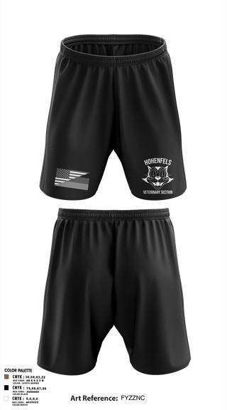 Athletic Shorts With Pockets, Hohenfels VTFHohenfels Veterinary Section, Army, Teamtime, Team time, sublimation, custom sports apparel, team uniforms, spirit wear, spiritwear, sports uniforms, custom shirts, team store, custom team store, fundraiser sports, apparel fundraiser