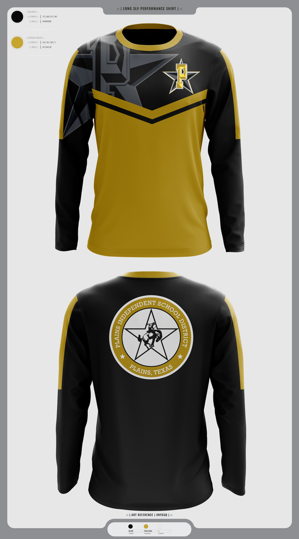 Long Sleeve Performance Shirt, Plains High School Cross Country, Cross Country, Teamtime, Team time, sublimation, custom sports apparel, team uniforms, spirit wear, spiritwear, sports uniforms, custom shirts, team store, custom team store, fundraiser sports, apparel fundraiser