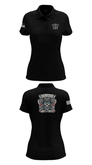 Womens Short Sleeve Performance Polo, Baker 3-509th 3rd Plt 1st squad, Army, Teamtime, Team time, sublimation, custom sports apparel, team uniforms, spirit wear, spiritwear, sports uniforms, custom shirts, team store, custom team store, fundraiser sports, apparel fundraiser