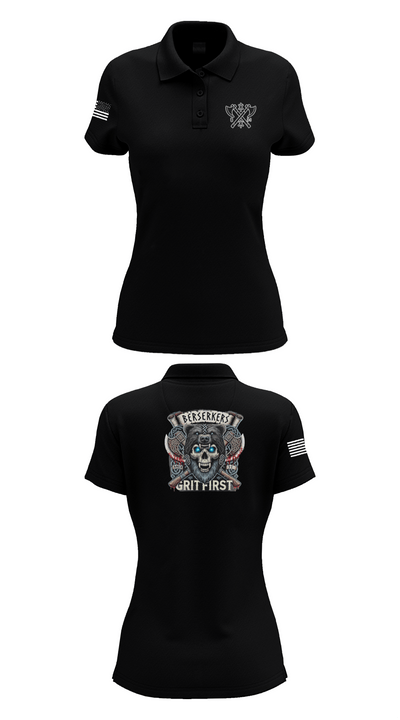 Baker 3-509th 3rd Plt 1st squad 60073036 Women's Short Sleeve Performance Polo  - 35