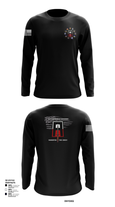 5th Armored Brigade 44800890 Long Sleeve Performance Shirt 103