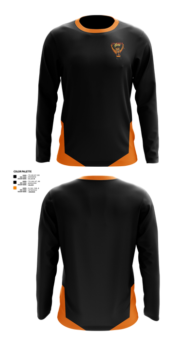 La Junta Junior High School Wrestling 13796391 Long Sleeve Performance Shirt 1