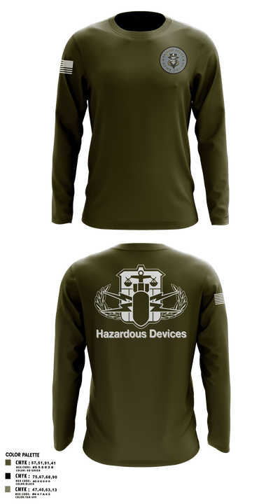 Raleigh Police Bomb Squad 92795368 Long Sleeve Performance Shirt - 4