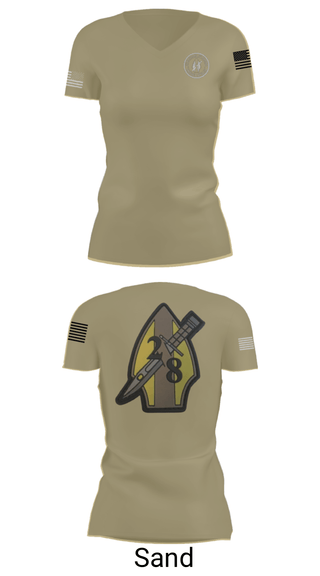 Womens Short Sleeve Vneck Shirt, 2nd bn 8th Marines, Marines, Teamtime, Team time, sublimation, custom sports apparel, team uniforms, spirit wear, spiritwear, sports uniforms, custom shirts, team store, custom team store, fundraiser sports, apparel fundraiser