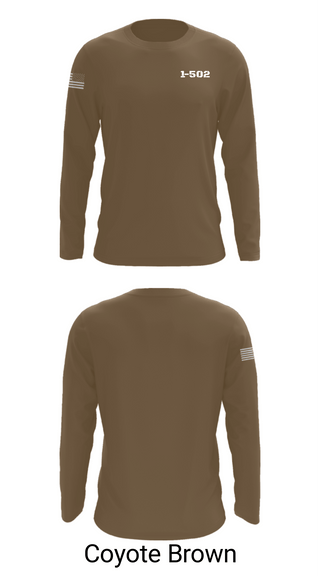 Long Sleeve Performance Shirt, 1-502, Army, Teamtime, Team time, sublimation, custom sports apparel, team uniforms, spirit wear, spiritwear, sports uniforms, custom shirts, team store, custom team store, fundraiser sports, apparel fundraiser