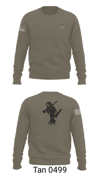 Crew Neck Sweatshirt, 2-5 CAV Snipers, Army, Teamtime, Team time, sublimation, custom sports apparel, team uniforms, spirit wear, spiritwear, sports uniforms, custom shirts, team store, custom team store, fundraiser sports, apparel fundraiser
